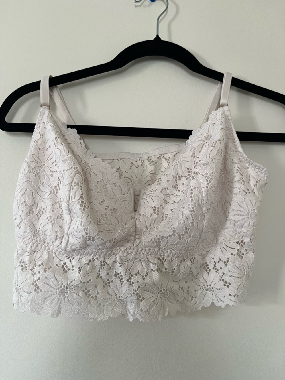 SOLD INK Victoria's Secret White Lace Floral Bralette XXL Coquette Feminine